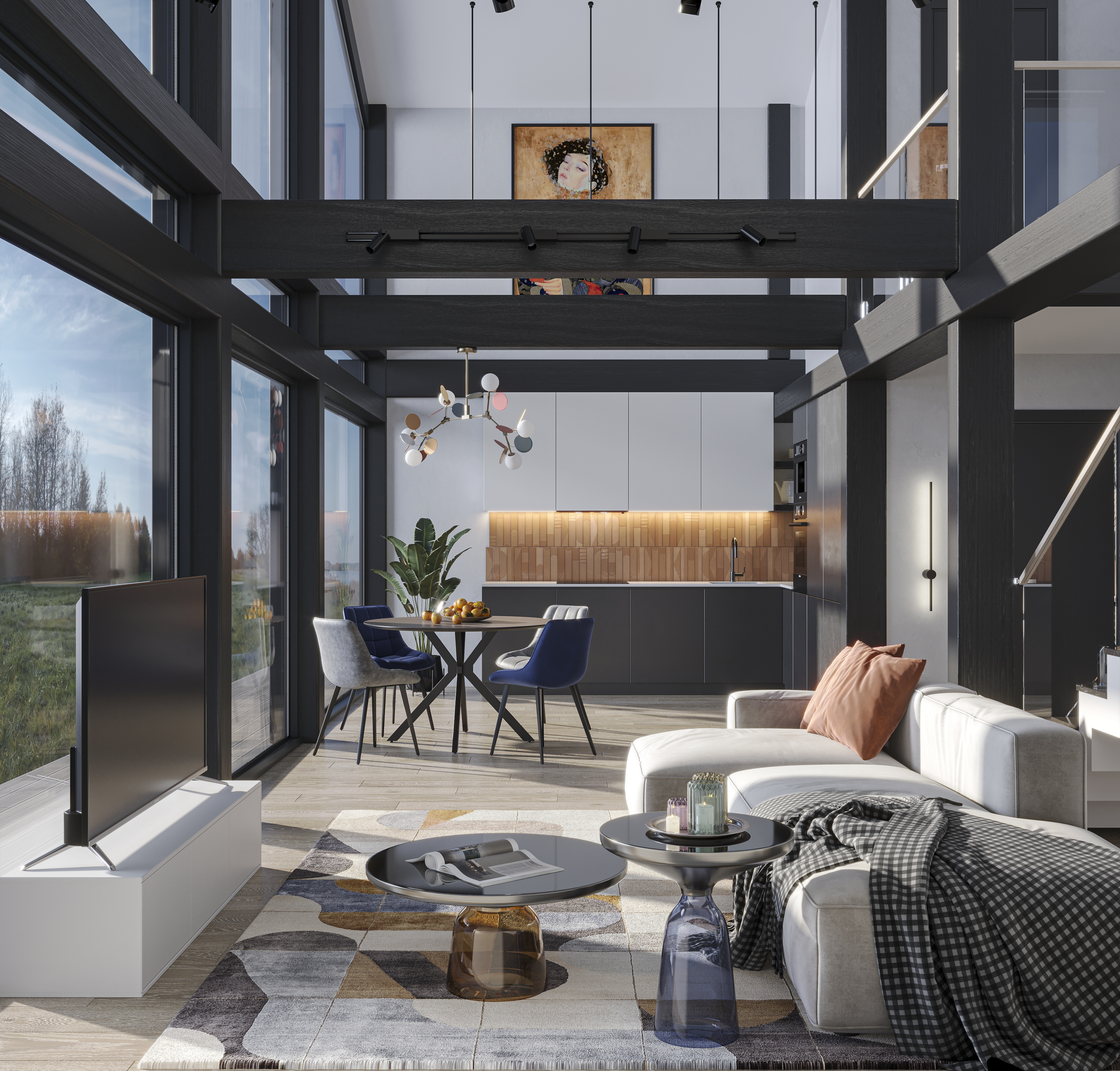 Дом из бруса Фахверк VZ-557